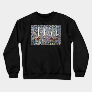 Berlin wall mural art Germany Crewneck Sweatshirt